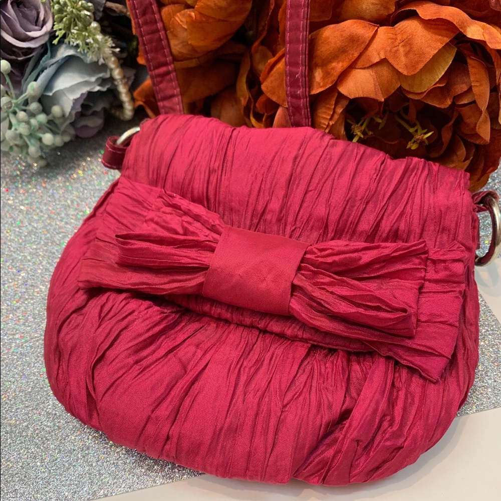 Nordstrom Pink Ruffle Crossbody Bag/Purse